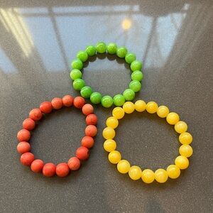 Colorful Beaded Bracelets Set